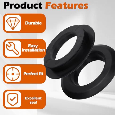 2-Pack 2" Flexible Tank Adapter, for Attaching 2-inch pipe to Curved Surfaces, Storage Drums, Bulkhead Pipe Fitting, Buckets, and More in Saudi Arabia