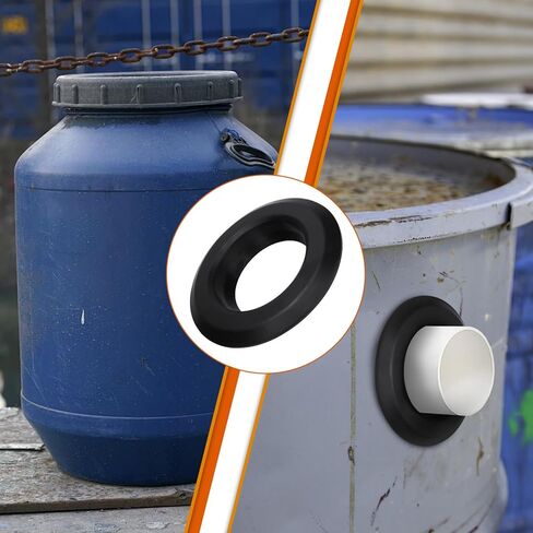 2-Pack 2" Flexible Tank Adapter, for Attaching 2-inch pipe to Curved Surfaces, Storage Drums, Bulkhead Pipe Fitting, Buckets, and More in Saudi Arabia