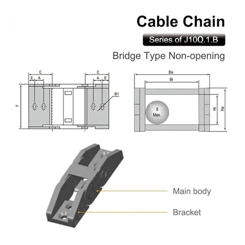 Transmission Cable Chain 10 * 10 10 * 15 10 * 20 Mm 1M Non Snap-Open Plastic Towline Transmission Drag Chain Machine 1M(28mm,10x15 mm) in Saudi Arabia
