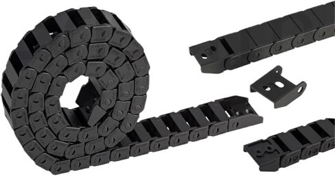 1pc Cable Chains Bridge Type Non-Opening Plastic Towline Transmission Drag(10x10mm) in Saudi Arabia