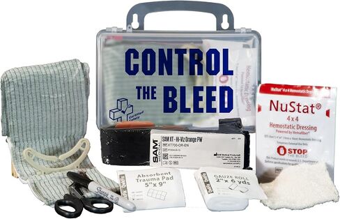 Certified Safety Mfg Bloodborne Pathogen Kit OSHA Certified - 22pc USA-Made Bodily Fluid and Vomit Clean Up Kit with a Fluid Solidifier, PPE Equipment, and More - Biohazard Cleanup Supplies and Tools in Saudi Arabia