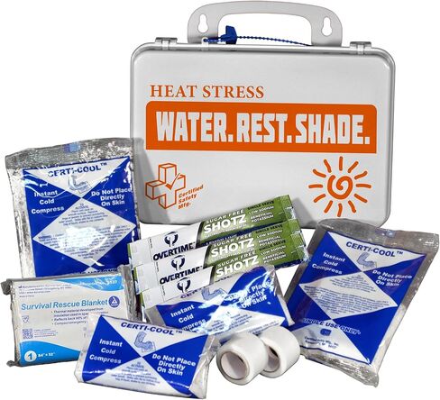 Certified Safety Mfg Bloodborne Pathogen Kit OSHA Certified - 22pc USA-Made Bodily Fluid and Vomit Clean Up Kit with a Fluid Solidifier, PPE Equipment, and More - Biohazard Cleanup Supplies and Tools in Saudi Arabia