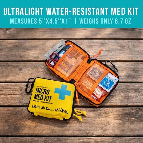 EVERLIT Mini First Aid Kit [3-Pack], Ultralight Compact Water-Resistant Hiker Medical Kit, Bulk First Aid Kit, Pack-Efficient for Camping, Hiking, Ourdoor Adventure, Travel, Pack of 3 in Saudi Arabia