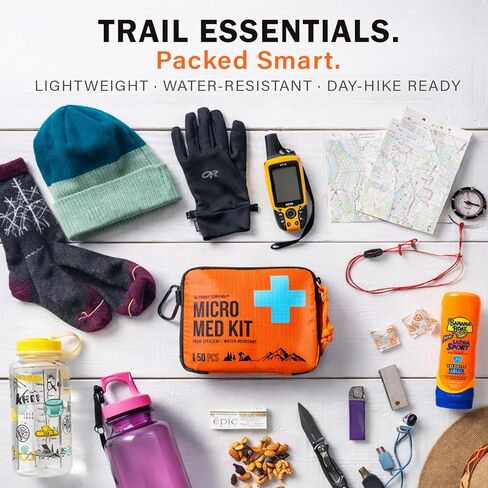 EVERLIT Mini First Aid Kit [3-Pack], Ultralight Compact Water-Resistant Hiker Medical Kit, Bulk First Aid Kit, Pack-Efficient for Camping, Hiking, Ourdoor Adventure, Travel, Pack of 3 in Saudi Arabia