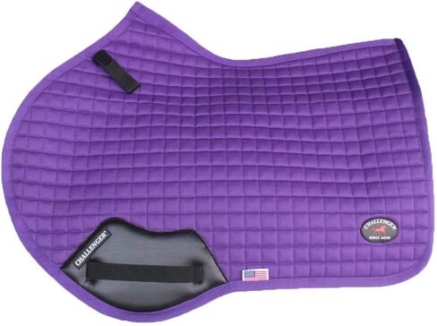 CHALLENGER Horse Contoured English Quilted All Purpose Light Saddle Pad Purple 72TS34PR in Saudi Arabia