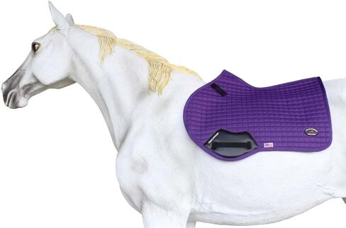 CHALLENGER Horse Contoured English Quilted All Purpose Light Saddle Pad Purple 72TS34PR in Saudi Arabia