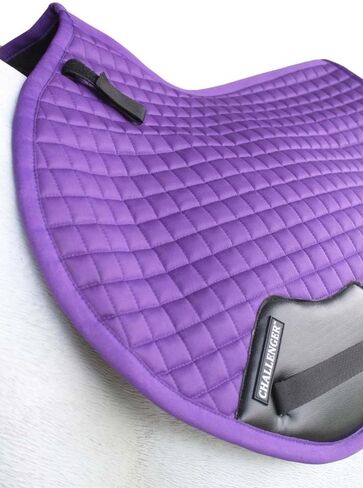 CHALLENGER Horse Contoured English Quilted All Purpose Light Saddle Pad Purple 72TS34PR in Saudi Arabia