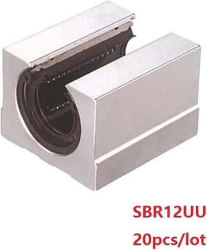 20pcs/lot SBR12UU Open Type Linear Ball Bearing Block for SBR12 12mm Linear Guide Rail in Saudi Arabia