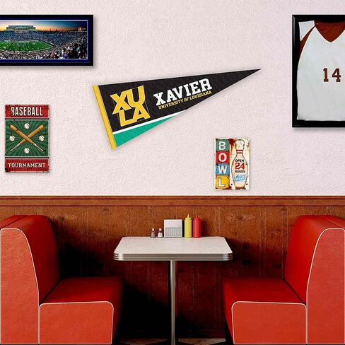 Xavier Louisiana Gold Rush Wordmark Pennant Flag in Saudi Arabia