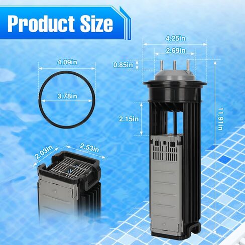 مجموعة خلايا R0503000 مع حلقة O، متوافقة مع Zodiac Nature 2 Fusion Soft FSOFT1400، استبدال مجموعة خلايا R0503000 ذاتية التنظيف الذكية، لحمامات السباحة حتى 45000 جالون in Kuwait