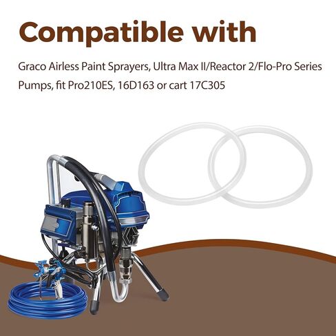 104361 حلقة دائرية متوافقة مع Ultra 395 495 595 وPro210ES مناسبة لرشاشات طلاء Graco in Kuwait