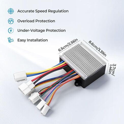 استبدال وحدة التحكم MX500 متوافق مع MX500 MX650 SX500 McGrath Dirt Bike، وحدة تحكم 36 فولت مع وصلة غاز 6 أسلاك للمحرك الكهربائي، سكوتر E-Bike Metro in Kuwait