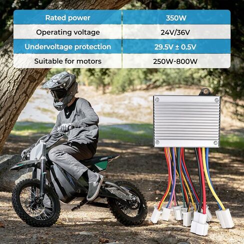 استبدال وحدة التحكم MX500 متوافق مع MX500 MX650 SX500 McGrath Dirt Bike، وحدة تحكم 36 فولت مع وصلة غاز 6 أسلاك للمحرك الكهربائي، سكوتر E-Bike Metro in Kuwait