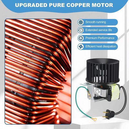 مجموعة محرك بديل لتدفق الهواء العالي S89222000 - ترقية هادئة للغاية لمراوح عادم الحمام 9417، 9417D، 9417DN، VH9417، VH9417D، 9427، 9427N، 9427P، VH9427، VH9427P in Kuwait