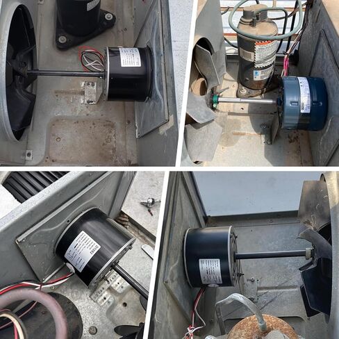 محرك مروحة تيار متردد RV مع مكثف، 1/3 حصان، 115 فولت، 1675 دورة في الدقيقة، بديل لـ Fasco D1092، متوافق مع Coleman Mach 6000، سلسلة 8000، موديلات 48004، 48014، 48064، Airxcel 48254C966 in Kuwait