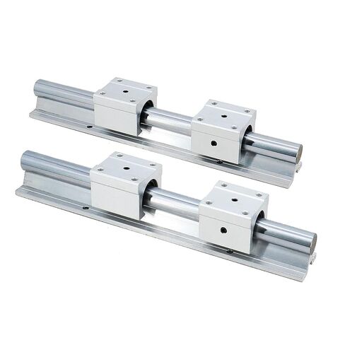 قطعتان من قضبان التوجيه الخطية R25 300mm-2200mm SBR25UU المدعومة بالكامل مع مبيتات تحمل 4X (400 مم) in Kuwait