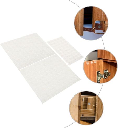 Vaguelly 250pcs Self-Adhesive Silicone Bumper Pads Sound Dampening Buffer Pads Non-Slip Floor Protectors for Furniture Suitable for Home and Office Use in Saudi Arabia
