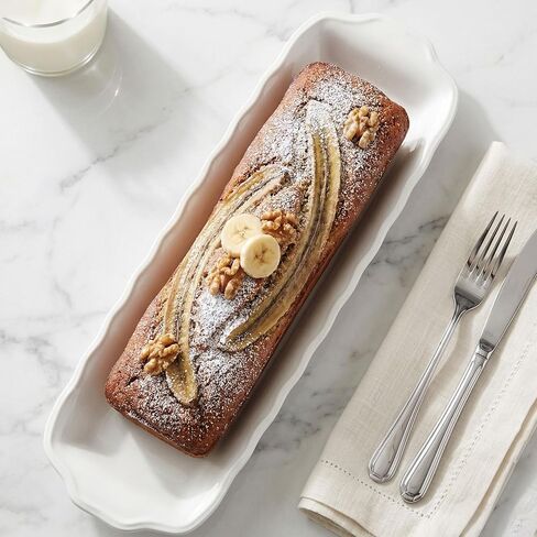 عموم الرغيف السيراميك ، مجموعة من 2 ، مستطيل خبز الخبز مستطيلات التراث Loaf Pan - طويل نسبيا ، لخبز الكعك ، وأكثر من 16.3 "× 4.1" (كريم أولور) in Kuwait