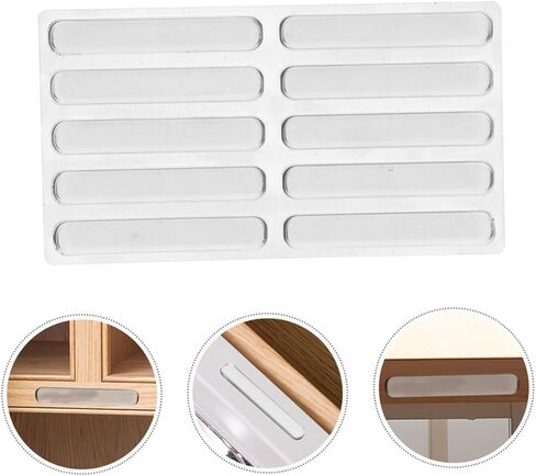SUPVOX 20pcs Silicone Bumper Strip Cabinet Door Bumpers Wall Corner Protectors Slip Glass Pads for Table Corners Soundproof Cabinet Pads in Saudi Arabia