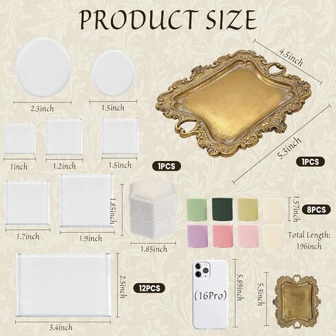 Vintage Gold Jewelry Trays - Small Ring Holder Jewelry Dish, Antique Trinket Dish, Decorative Key Plate, Birthday & Wedding Gifts for Women, Room Wedding Decor in Kuwait