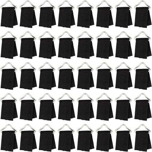Framendino, 40 Pack Metal Replacement Trampoline Triangle Buckle V Rings Black in Saudi Arabia