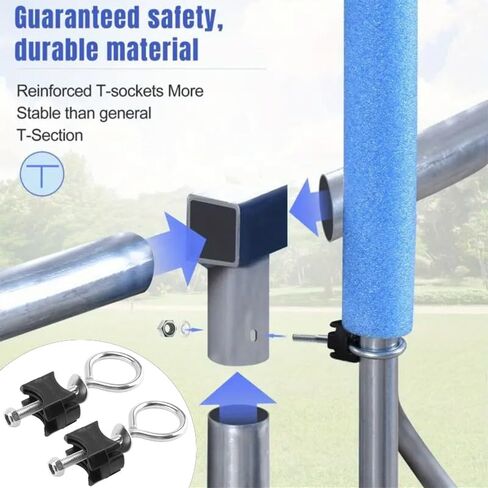 10 Pack Trampoline Screws and Bolts Replacement Trampoline Poles Mount Screw for Kids Trampoline Leg Feet Connection Mini Trampoline with Safety Enclosure Mini Fitness Rebounder Trampolines in Saudi Arabia