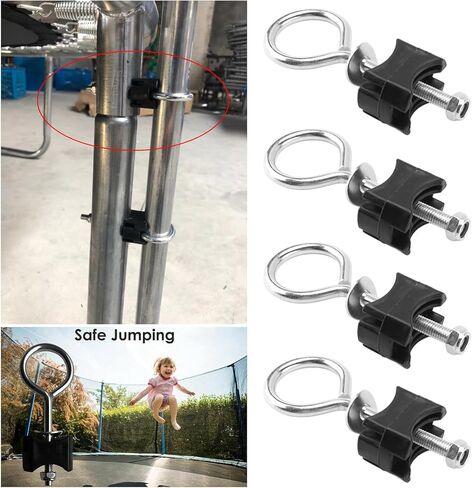 10 Pack Trampoline Screws and Bolts Replacement Trampoline Poles Mount Screw for Kids Trampoline Leg Feet Connection Mini Trampoline with Safety Enclosure Mini Fitness Rebounder Trampolines in Saudi Arabia