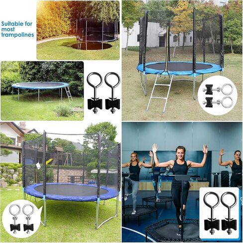 10 Pack Trampoline Screws and Bolts Replacement Trampoline Poles Mount Screw for Kids Trampoline Leg Feet Connection Mini Trampoline with Safety Enclosure Mini Fitness Rebounder Trampolines in Saudi Arabia