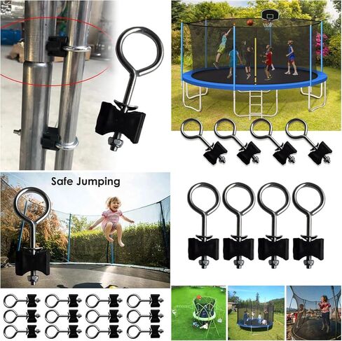 10 Pack Trampoline Screws and Bolts Replacement Trampoline Poles Mount Screw for Kids Trampoline Leg Feet Connection Mini Trampoline with Safety Enclosure Mini Fitness Rebounder Trampolines in Saudi Arabia