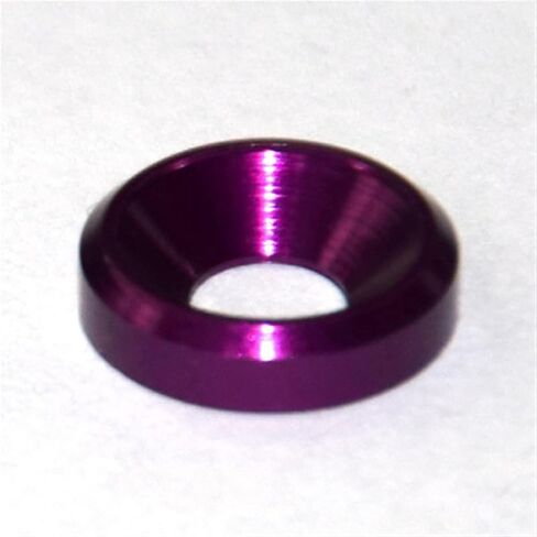 غسالات Qinlu-5 قطع من سبائك الألومنيوم مظلة مقعرة بآلة CNC ملونة برأس مسطح غاطس حشية خاصة بالكمبيوتر 9 مم OD، لإصلاح المصانع (رمادي تيتانيوم) in Kuwait