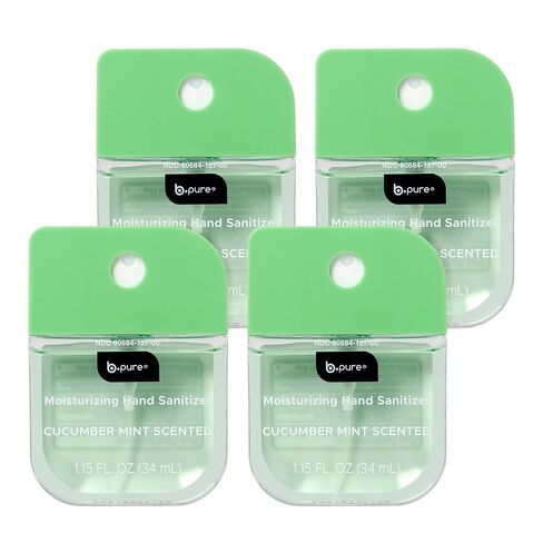 b.pure Moisturizing Hand Sanitizer Spray, Cucumber Mint, 1.15 oz, 4-Pack in Saudi Arabia