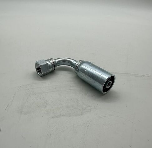 FJX90-06-06-U، تركيب تجعيد هيدروليكي، سلسلة U، 3/8 بوصة JIC أنثى دوارة، كوع 90 درجة (1) in Kuwait