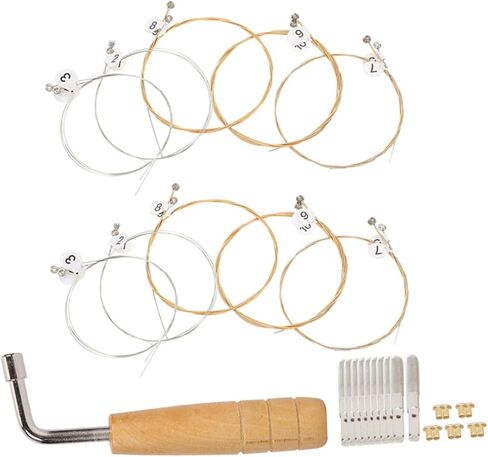 Holibanna Lyre String Nail Wrench Kit Lyre Metal Strings Professional Tuning Tool in Saudi Arabia