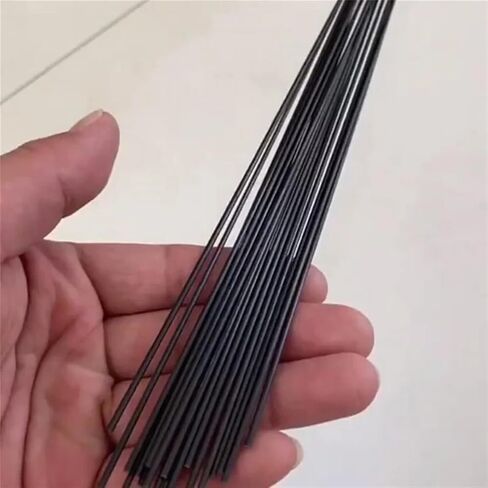10PCS Carbon Fiber Rod Diameter 1/1.2/1.4/1.5/1.6/1.8/2/2.5/2.8/3/4/5/6mm Length 500mm for RC Airplane Matte Carbon Fiber Rods(10pcs 1.3mm) in Saudi Arabia