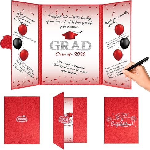 Crenics Purple and Black Graduation Decorations Class of 2025, Creative Graduation Guest Sign in Book Alternative, Graduation Signature Book 18" x 12", Awesome Graduation Gift or Keepsake in Saudi Arabia