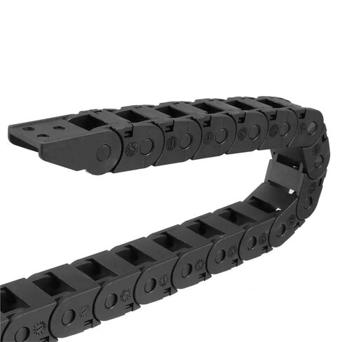 فتح سلسلة السحب جسر نوع R18 10X11mm حامل الكابل مع موصلات نهاية البلاستيك لآلات التوجيه باستخدام الحاسب الآلي الكهربائية in Saudi Arabia