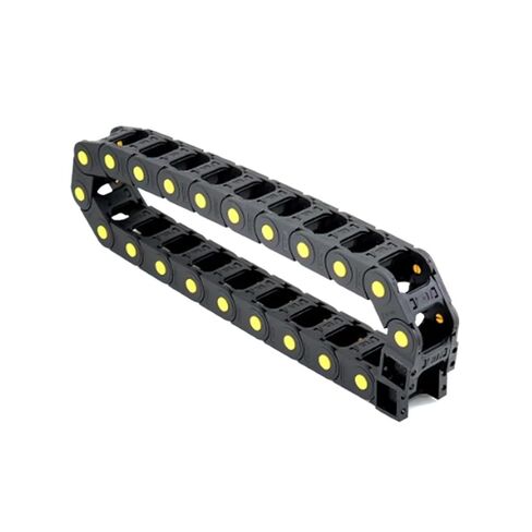 R55~R150 25x25 25x38 25x57 Semi-Enclosed Plastic Towline 1m Length Yellow dot Enhancement(150mm,25X38 MM_Enclosed) in Saudi Arabia