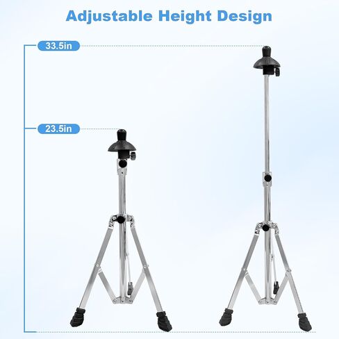 Retractable Trombone Stand with Height Adjustment, Triangular Stable for Standard Sized Trombone (Silver) in Kuwait