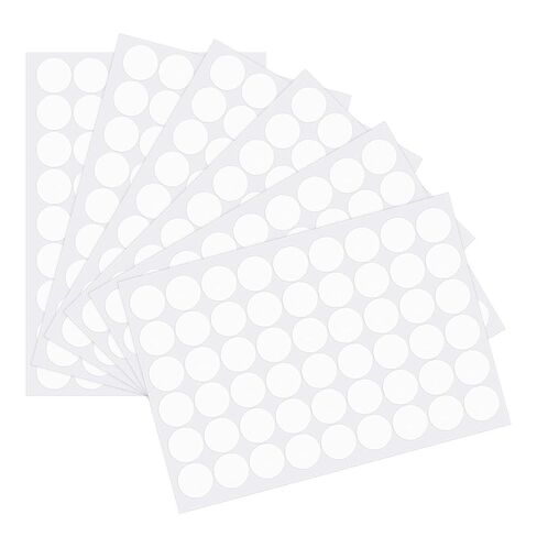 648PCS Screw Hole Cover Stickers, 21mm PVC Wood Stickers for Furniture, Self-Adhesive Screw Cover Caps for Wood Cabinets, Drawers, Wardrobes & Tables (12 Colors) in Kuwait