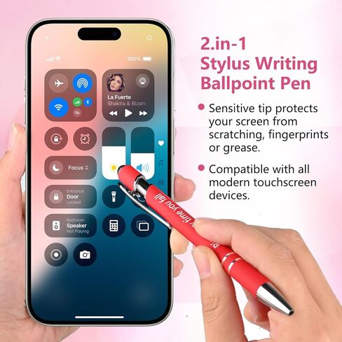 3-Pack 2-in-1 Metal Stylus Pen Gift Set 丨 1.0mm Black Ink 丨 German Ink & Swiss Nib 丨 Inspirational Phrases 丨 Navy Blue, Black, Brown丨 Graduation Gifts in Kuwait