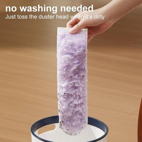 JOYMOOP منظف مروحة السقف منفضة ومنفضة نسيج العنكبوت مع عمود تمديد، مقبض 28-98 بوصة و6 عبوات للأسقف العالية والأثاث in Kuwait