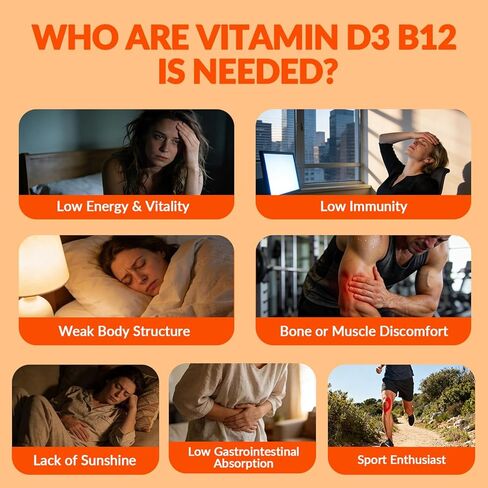 WEEVIT Vitamin D3 B12 Gummies, Vitamin D 10000IU & 500mcg Methyl B12 with Vitamin A, C, K, Calcium, Magnesium, Zinc for Women & Men, Support Eye, Bone, Energy in Saudi Arabia