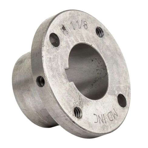 BK52H/H-1-1/8 Cast Iron 5" Single Groove Pulley Belt B Section 5L w/ 1-1/8" Sheave Bushing - for Masterdrive Compressor Pulley Replacement - Heavy Duty Industrial Pulley - Gray Solid Steel Bushing in Saudi Arabia
