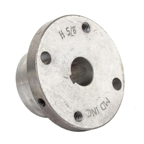 BK52H/H-5/8 Cast Iron 5" Single Groove Pulley Belt B Section 5L w/ 5/8" Sheave Bushing - for Masterdrive Compressor Pulley Replacement- Cast Iron Single Groove Sheave Pulley- Gray Solid Steel Bushing in Saudi Arabia
