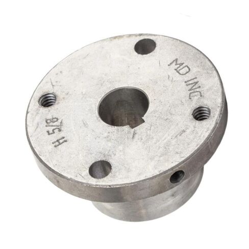 BK52H/H-5/8 Cast Iron 5" Single Groove Pulley Belt B Section 5L w/ 5/8" Sheave Bushing - for Masterdrive Compressor Pulley Replacement- Cast Iron Single Groove Sheave Pulley- Gray Solid Steel Bushing in Saudi Arabia