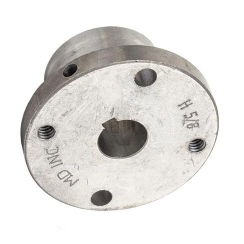 BK52H/H-5/8 Cast Iron 5" Single Groove Pulley Belt B Section 5L w/ 5/8" Sheave Bushing - for Masterdrive Compressor Pulley Replacement- Cast Iron Single Groove Sheave Pulley- Gray Solid Steel Bushing in Saudi Arabia