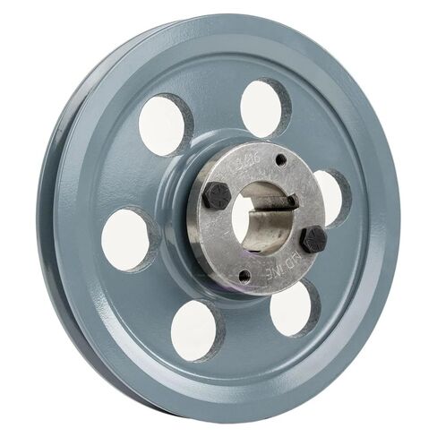 AK69H/H1-3/16 Cast Iron 6.75" Single Groove Pulley Belt A Section 4L 1-3/16" Sheave Bushing - for Masterdrive Mechanical Power Transmission Replacement - Cast Iron Single Groove Pulley - Gray in Saudi Arabia