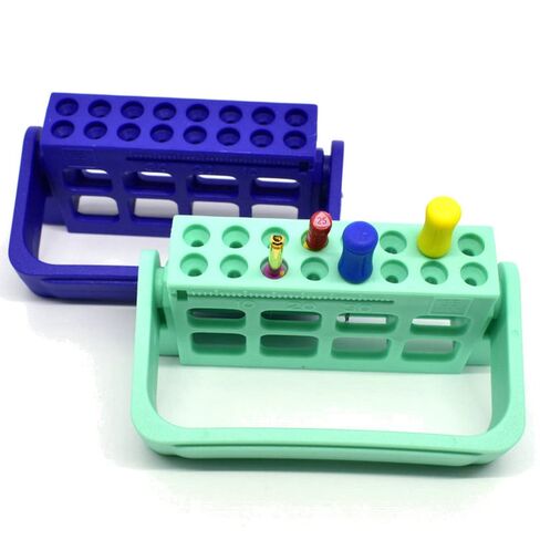 2 PCS Dental Endo Root Canal File Holder 16 holes For Dental Files Drills Film Dentist Instruments in Saudi Arabia
