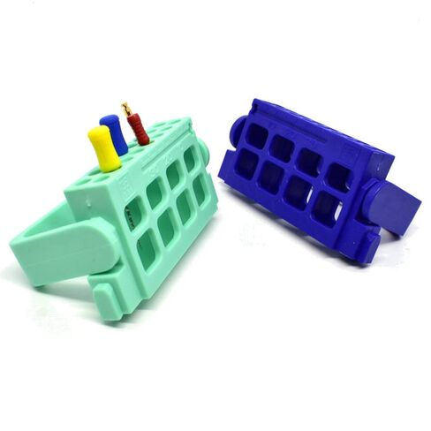 2 PCS Dental Endo Root Canal File Holder 16 holes For Dental Files Drills Film Dentist Instruments in Saudi Arabia