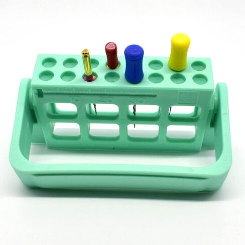 2 PCS Dental Endo Root Canal File Holder 16 holes For Dental Files Drills Film Dentist Instruments in Saudi Arabia